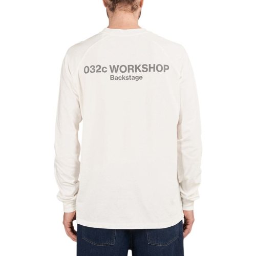 032c backstage raglan longsleeve t shirt weiss 634968