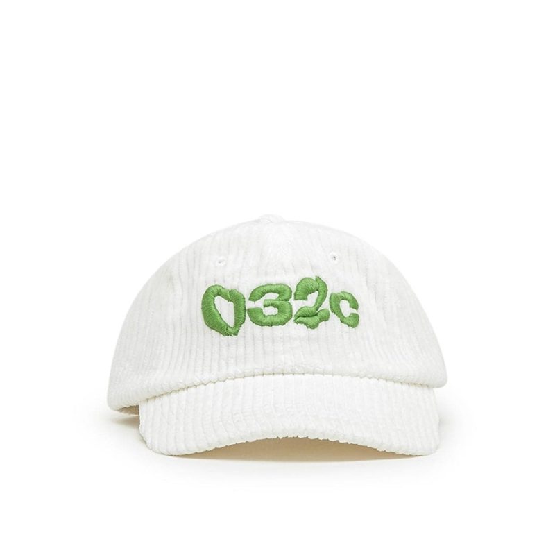 032c glitch logo cap weiss 130005