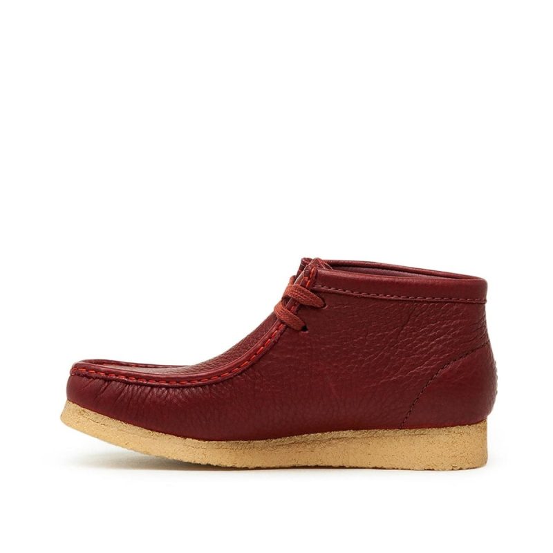 clarks originals x sporty rich wallabee boot bordeaux 955504