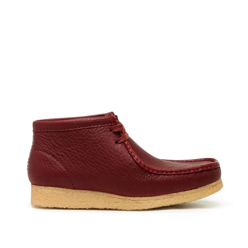 clarks originals x sporty rich wallabee boot bordeaux 986183