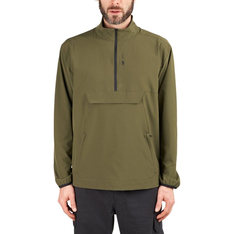 new balance fortitech woven pullover grun 755579