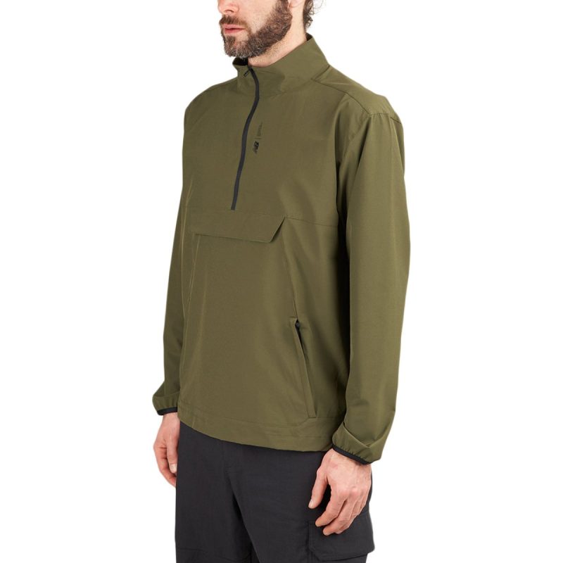 new balance fortitech woven pullover grun 873068