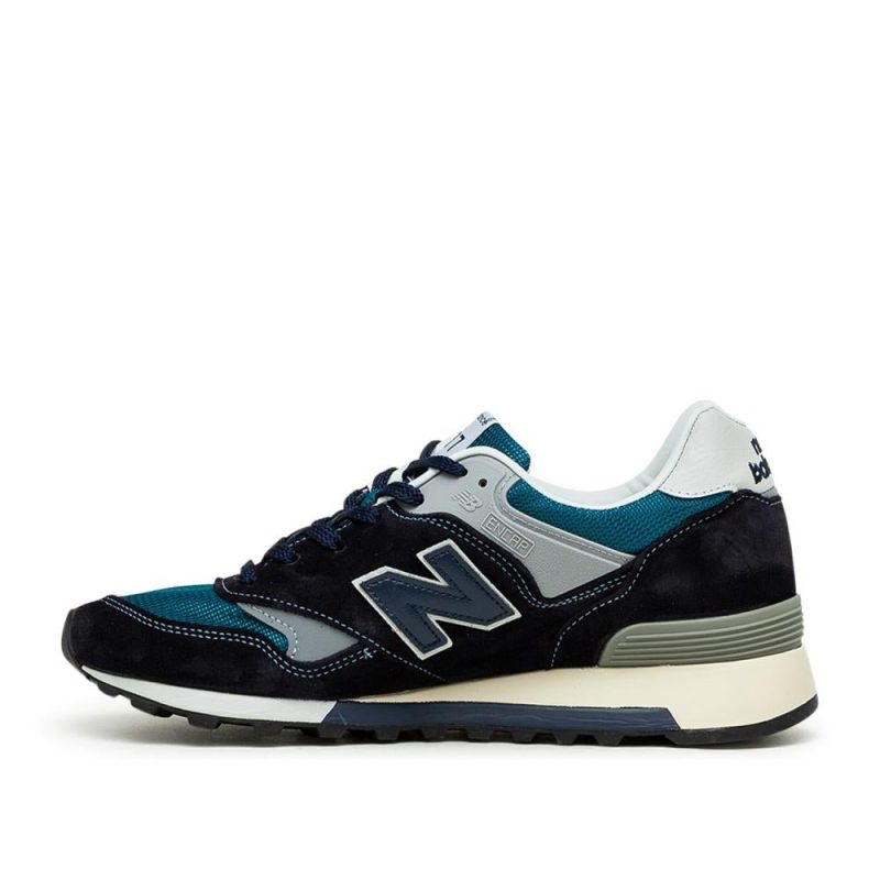 new balance m577 orc navy teal grau 741427