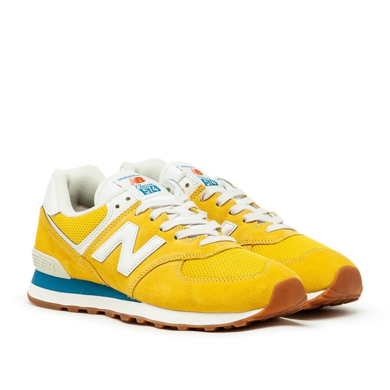 new balance ml574 hb2 vintage pack gelb weiss 148924