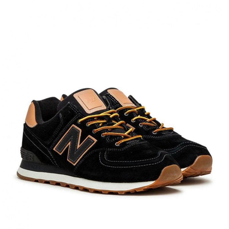 new balance ml574 xab schwarz braun 423281