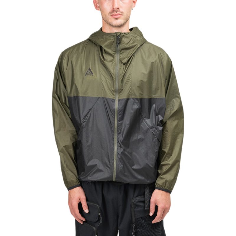 nike acg lightweight jacket olive schwarz 826284