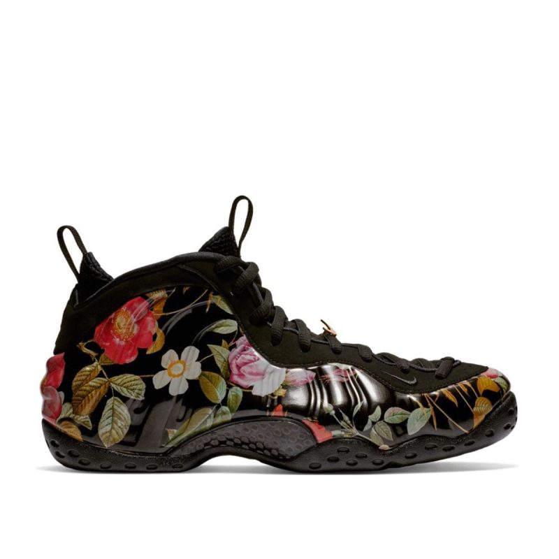 nike air foamposite one floral schwarz multi 586263