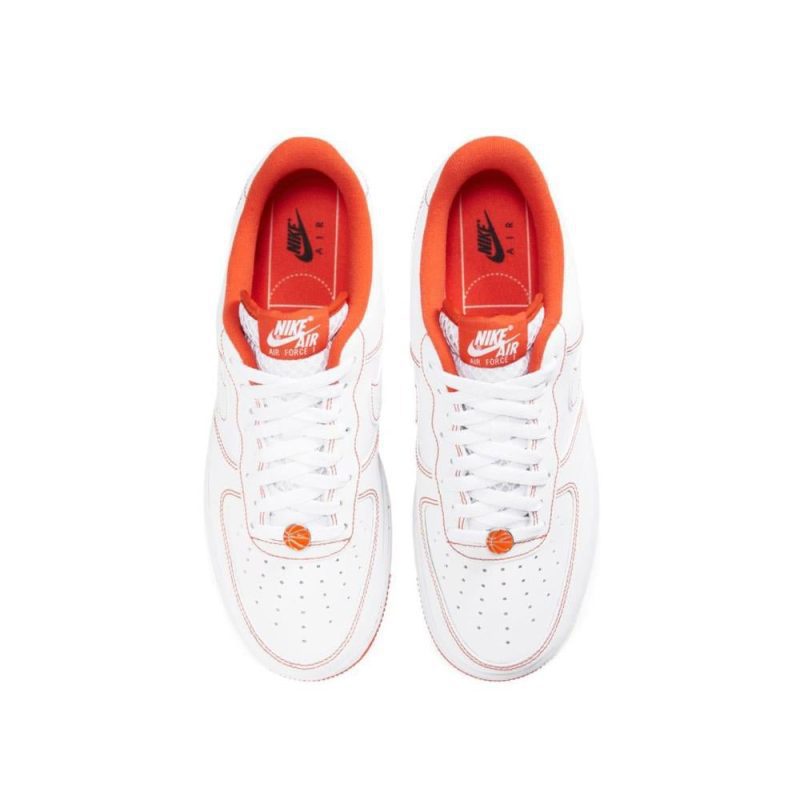 nike air force 1 07 lv8 rucker park weiss orange 204907