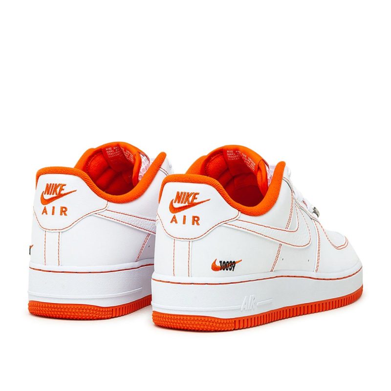 nike air force 1 07 lv8 rucker park weiss orange 308508