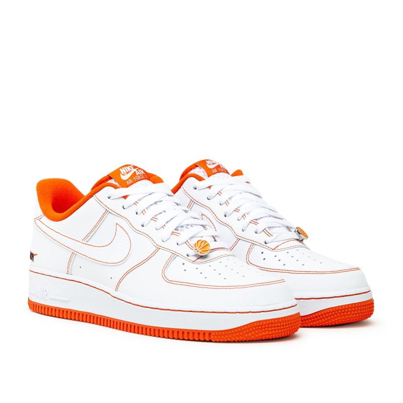 nike air force 1 07 lv8 rucker park weiss orange 413346