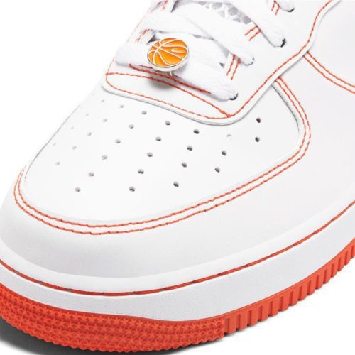 nike air force 1 07 lv8 rucker park weiss orange 499091