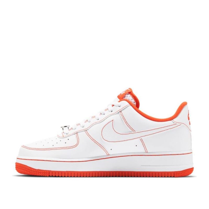 nike air force 1 07 lv8 rucker park weiss orange 519052