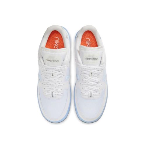 nike air force 1 react qs white ice weiss grau blau 860692