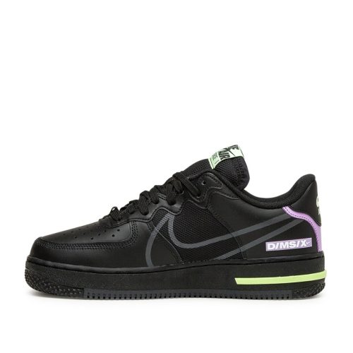 nike air force 1 react schwarz neon grun 461568