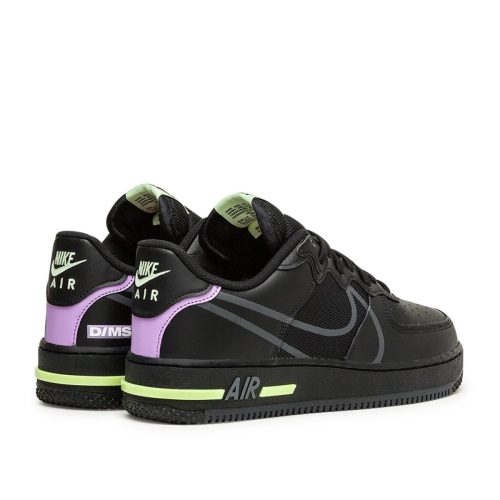 nike air force 1 react schwarz neon grun 920639