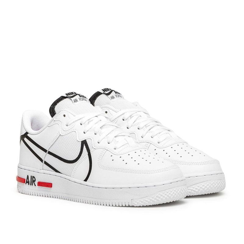 nike air force 1 react weiss rot 321444