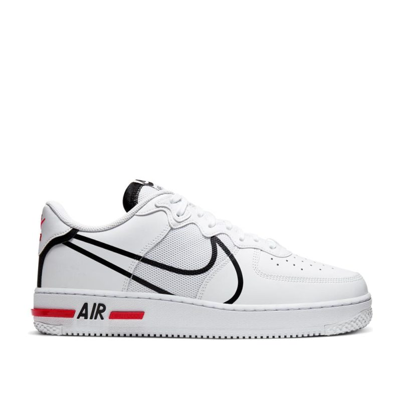 nike air force 1 react weiss rot 439892