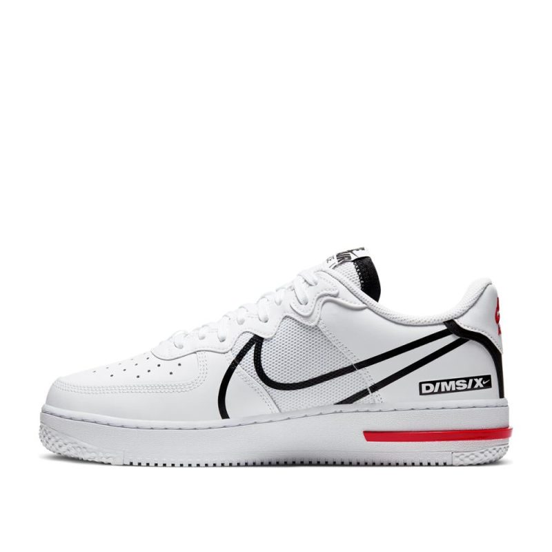 nike air force 1 react weiss rot 752496