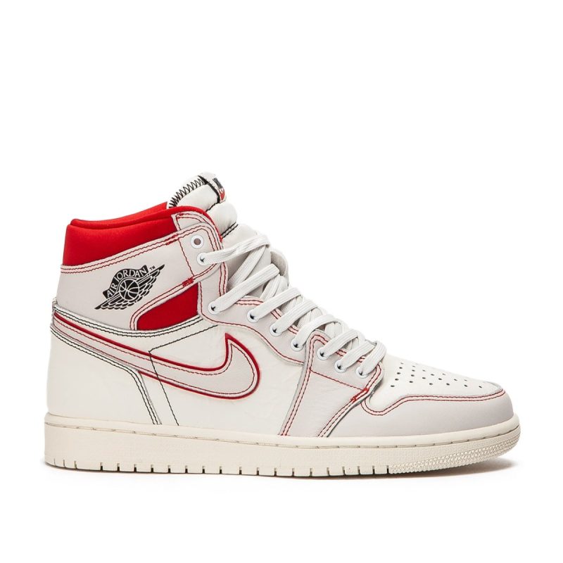 nike air jordan 1 retro high og phantom weiss rot 787608