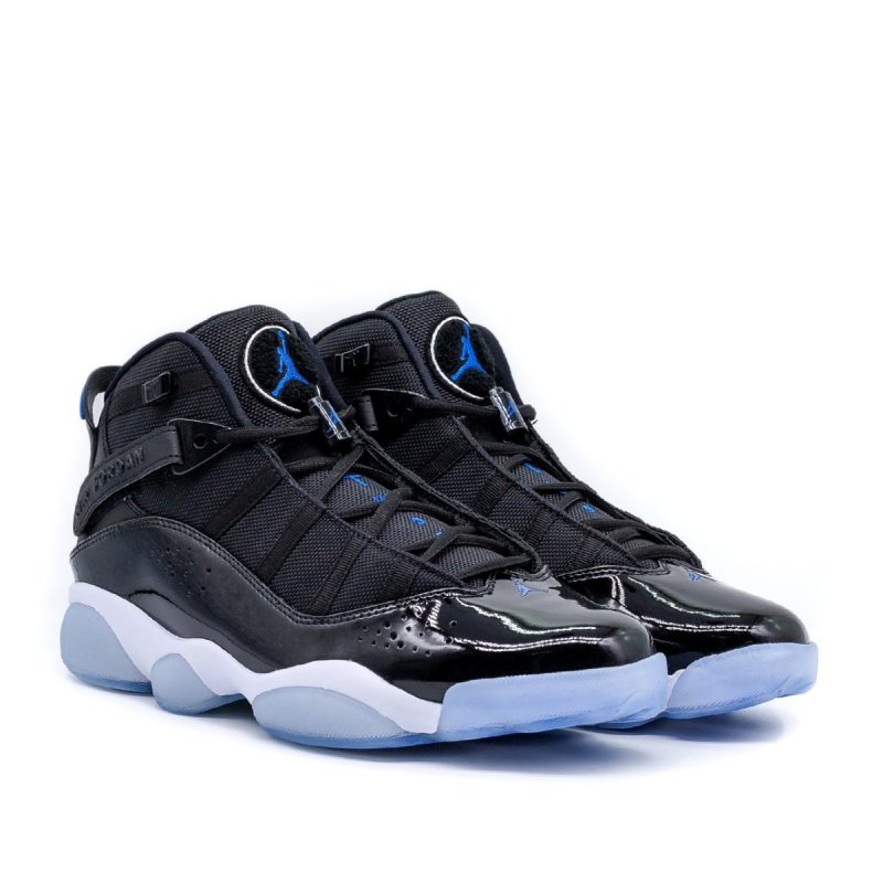 nike air jordan 6 rings schwarz blau weiss 285662