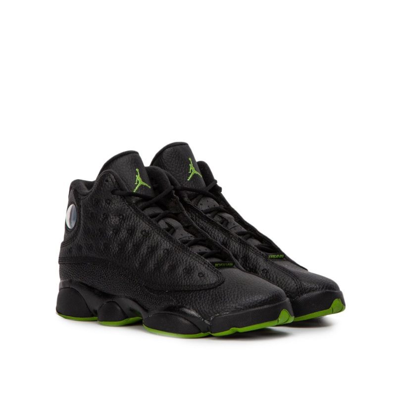 nike air jordan xiii retro bg schwarz grun 446023