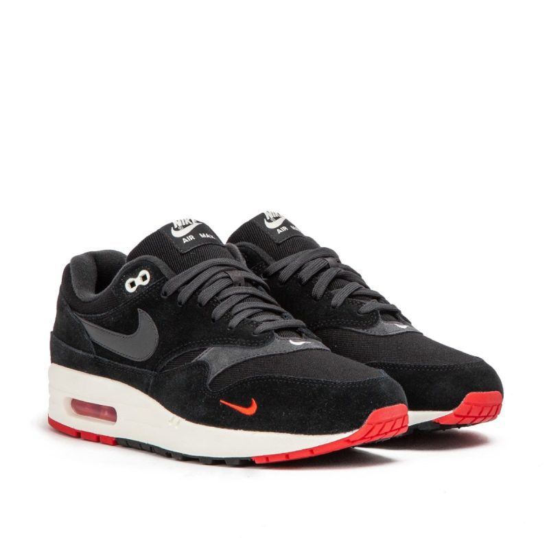 nike air max 1 premium mini swoosh pack schwarz rot 957353