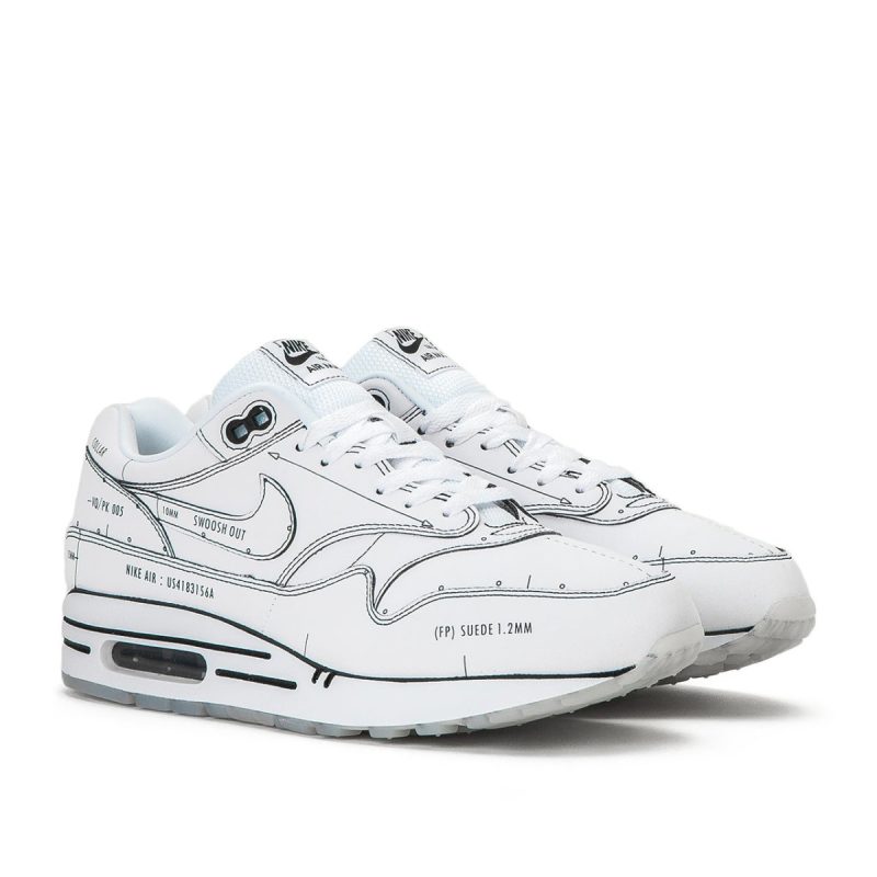 nike air max 1 sketch to shelf weiss 321910