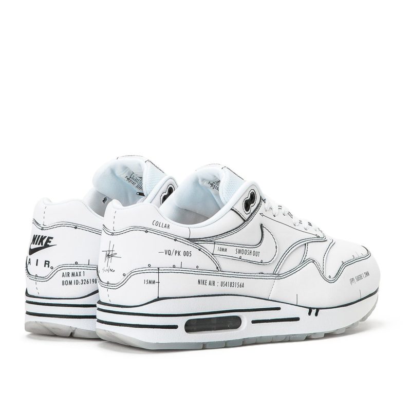 nike air max 1 sketch to shelf weiss 739160