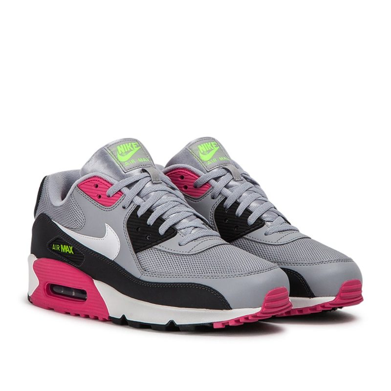 nike air max 90 essential grau pink 594255