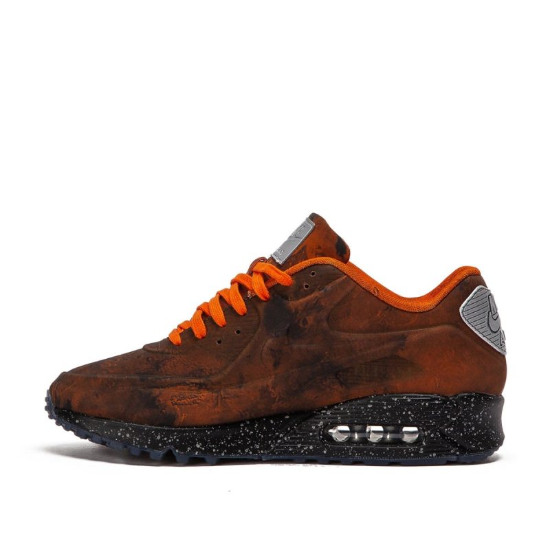 nike air max 90 qs mars landing orange schwarz 671494