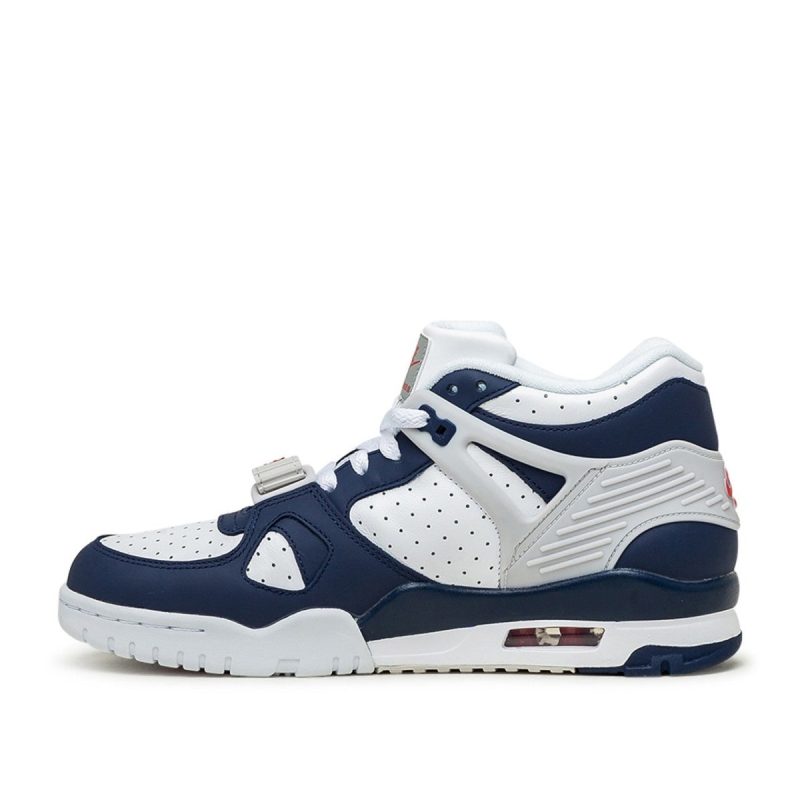 nike air trainer 3 weiss navy rot 837341