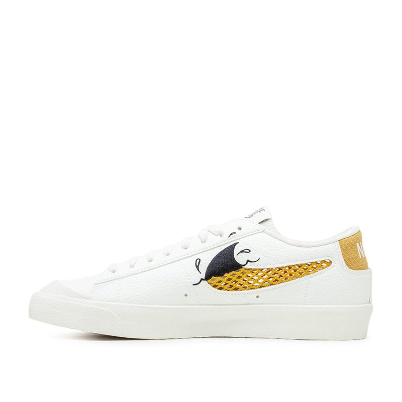 nike blazer low 77 se next nature sun club weiss gold 587521