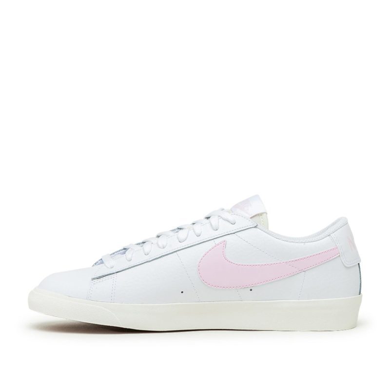 nike blazer low leather weiss rosa 327180