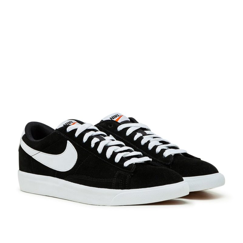 nike blazer low premium vintage suede schwarz weiss 917239