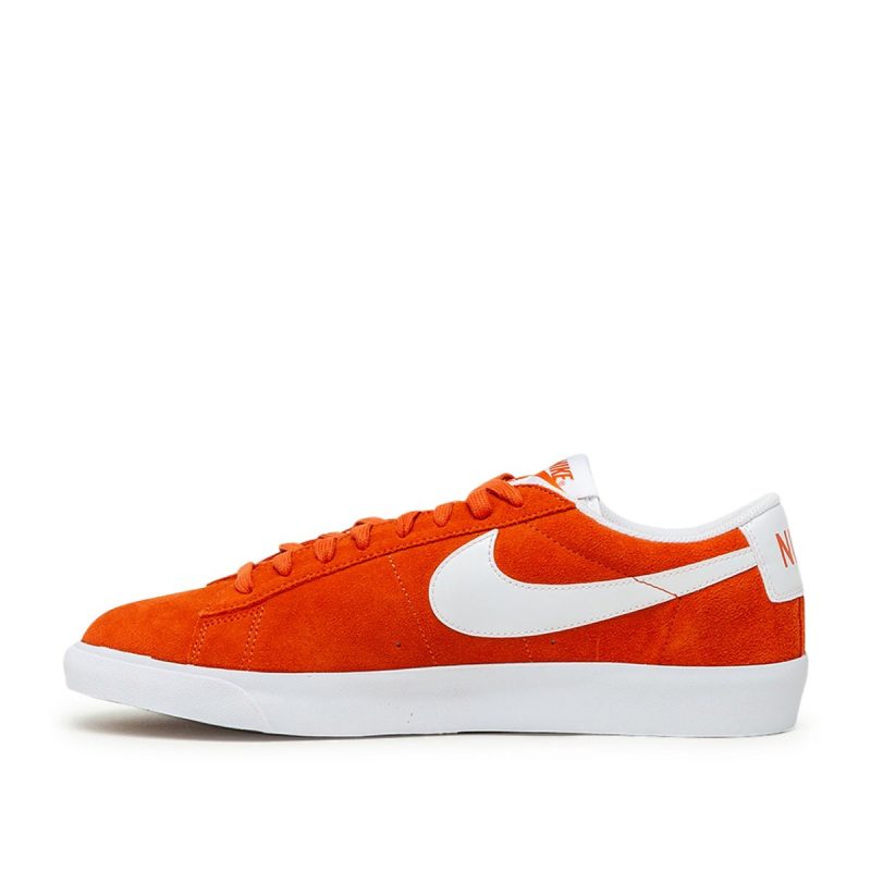 nike blazer low suede orange weiss 744843