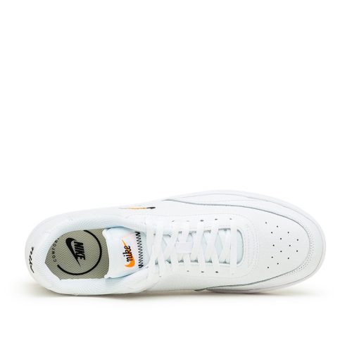 nike court vintage premium weiss schwarz orange 988168