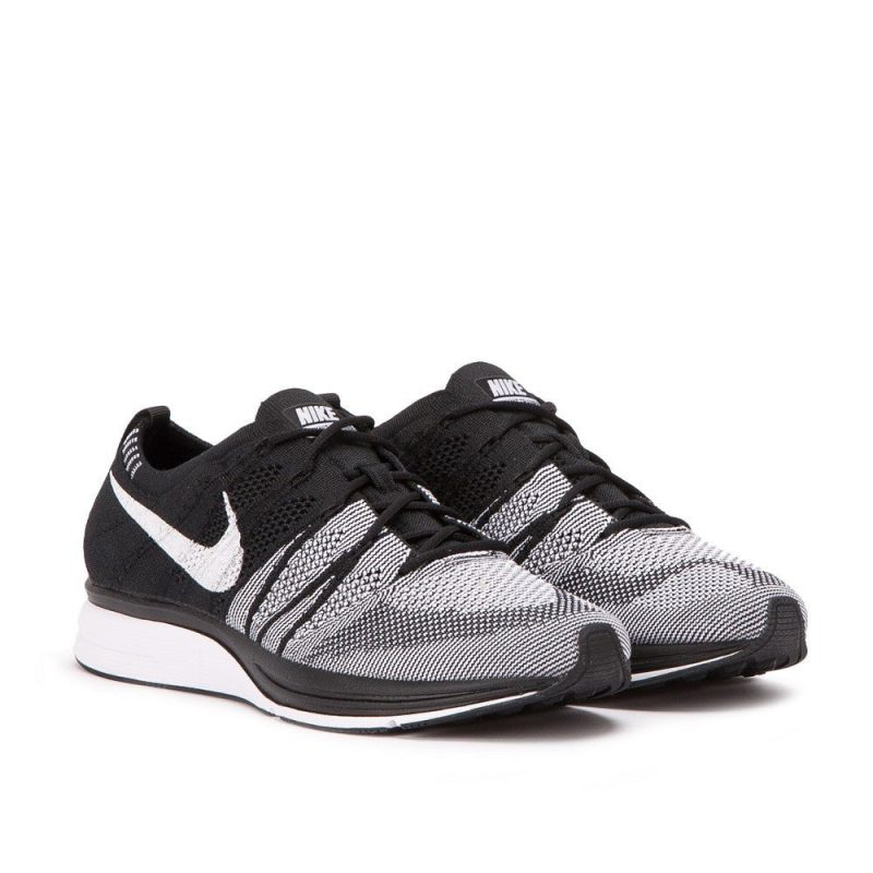 nike flyknit trainer schwarz weiss 346413