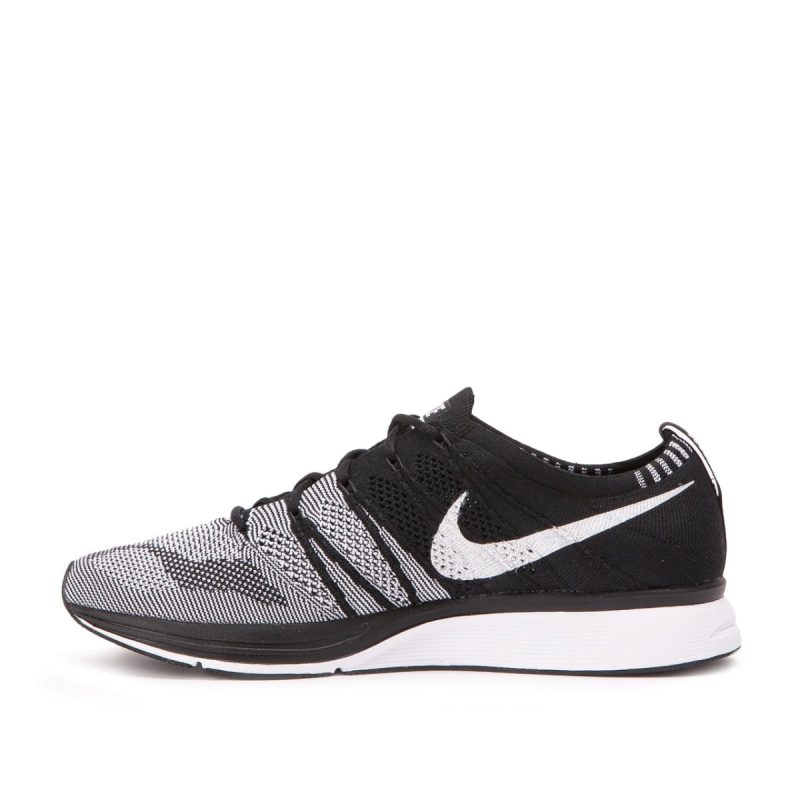 nike flyknit trainer schwarz weiss 432395