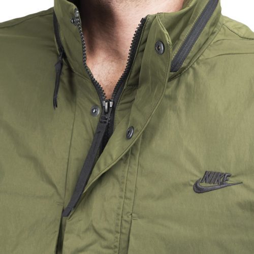 nike premium essentials hooded m65 jacket grun 558283