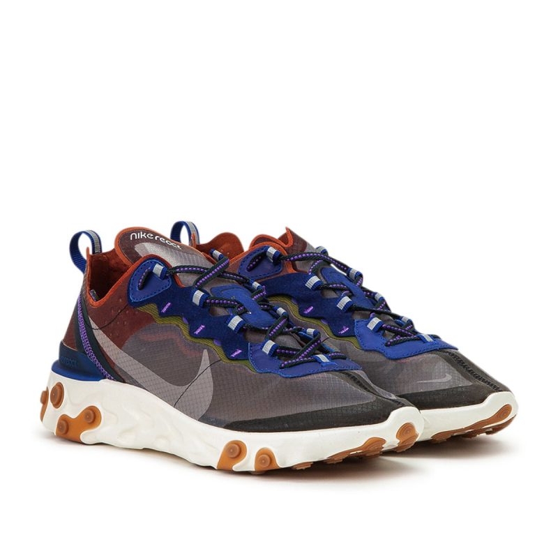 nike react element 87 dusty peach braun blau 320285