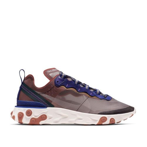 nike react element 87 dusty peach braun blau 602003