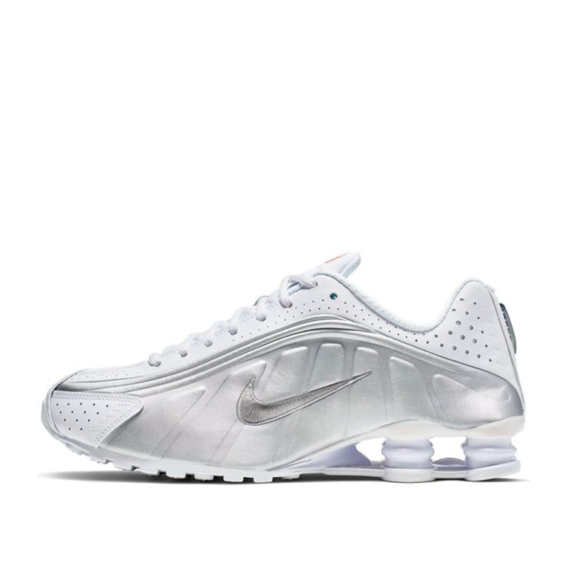 nike shox r4 weiss silber 477991