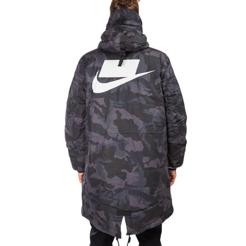 nike sportswear nsw synthetic fill parka dunkelgrau 421781