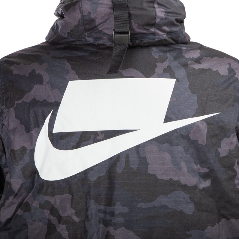 nike sportswear nsw synthetic fill parka dunkelgrau 508828