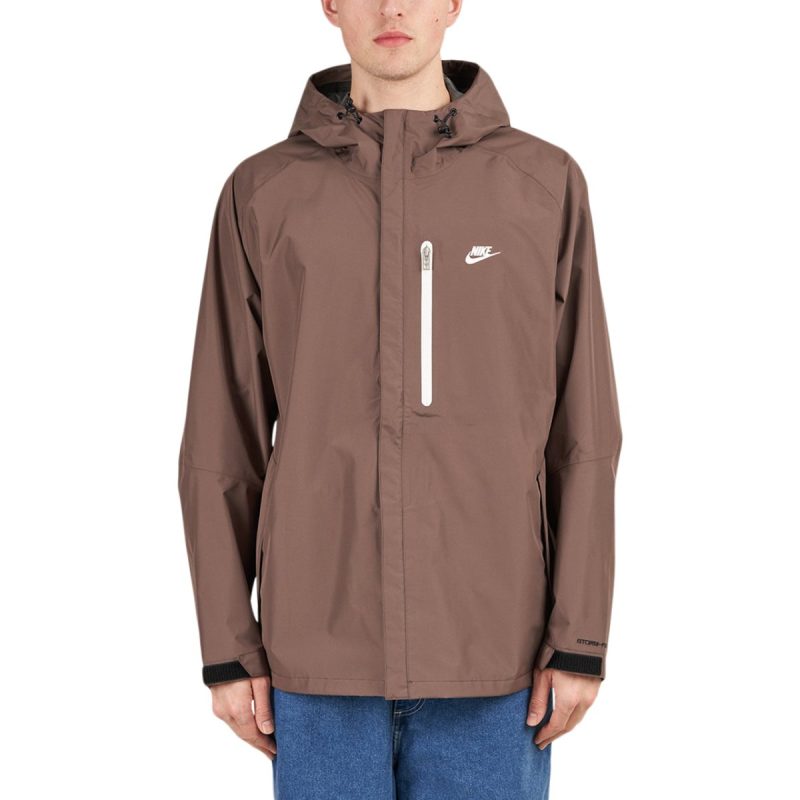 nike sportswear storm fit legacy hooded jacket braun 488060