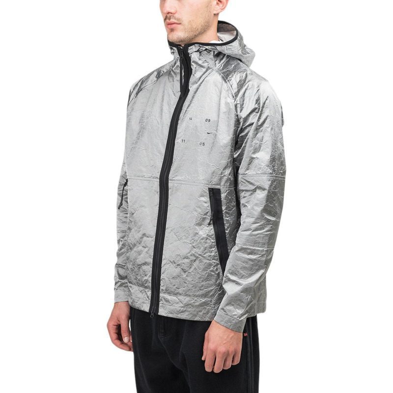 nike tech pack woven hooded jacket silber 208408