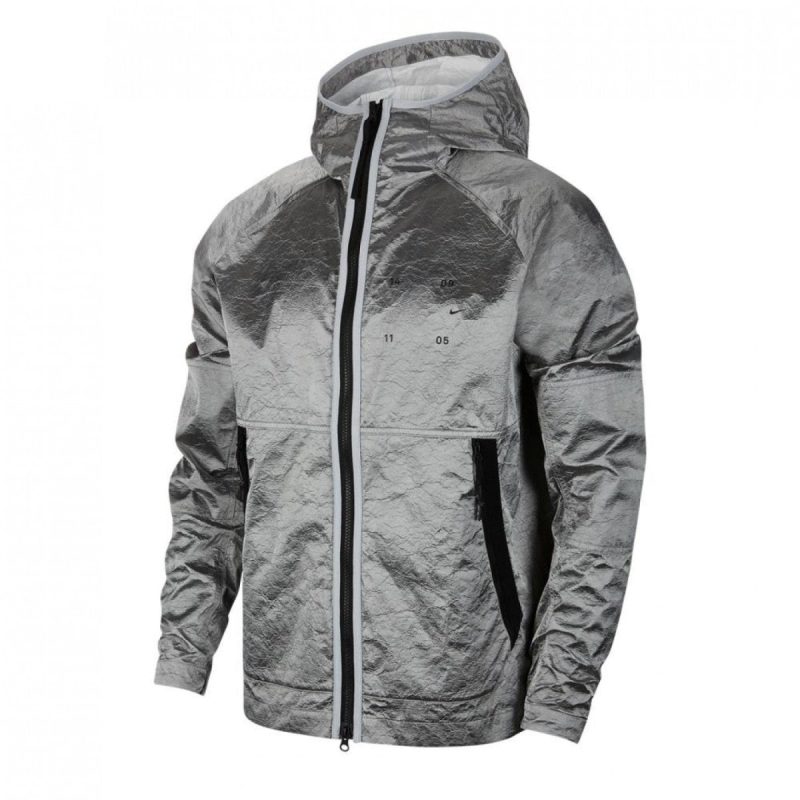 nike tech pack woven hooded jacket silber 527976