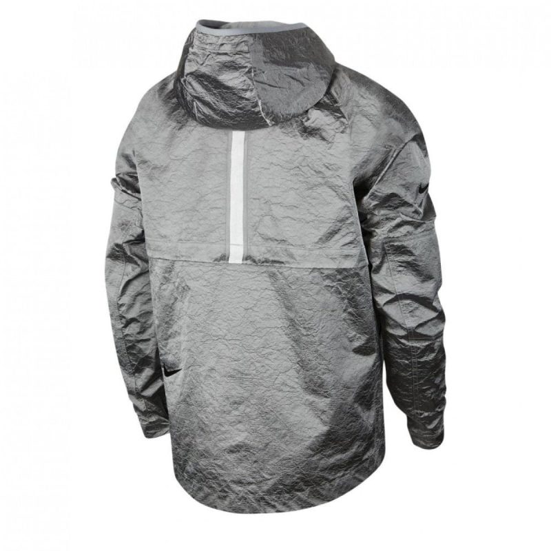 nike tech pack woven hooded jacket silber 672895