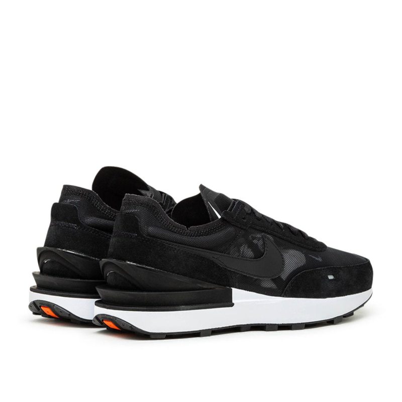 nike waffle one black white 267733