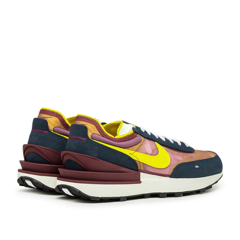 nike waffle one navy gelb 643559